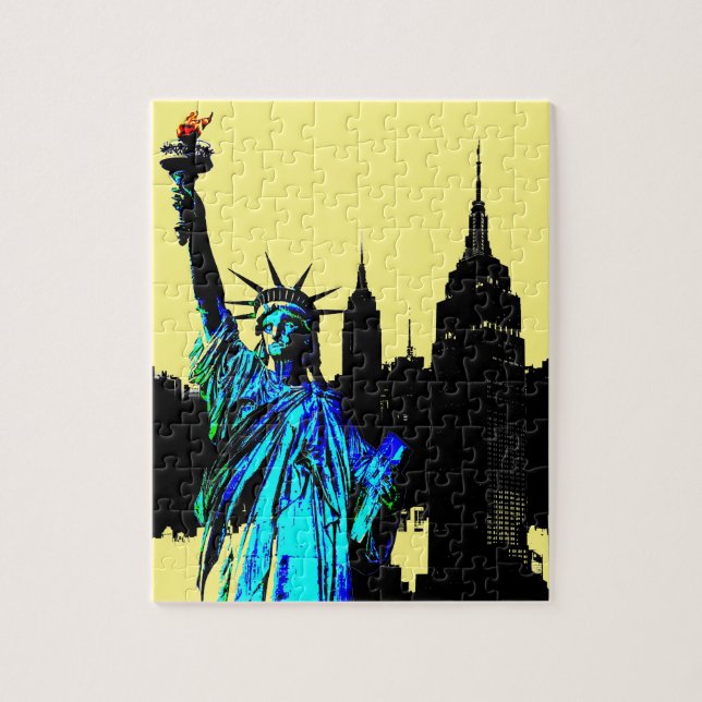 Pop Art Lady Liberty Jigsaw Puzzle (Vertical)