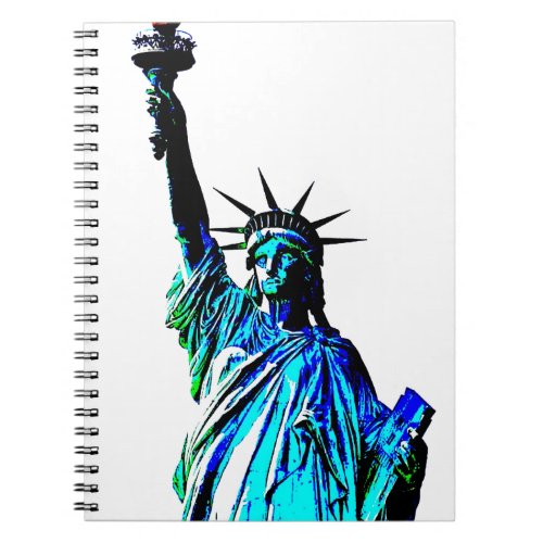 Pop Art Lady Liberty Notebook