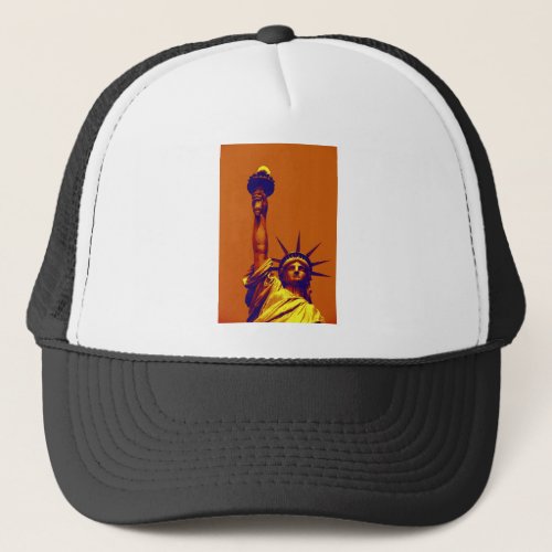 Pop Art Lady Liberty Trucker Hat