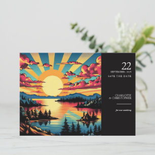 Pop Art Lake Save The Date