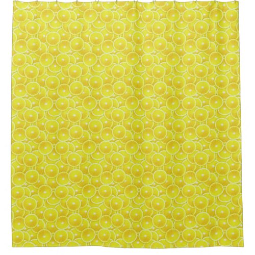 Pop Art Lemon Slices Shower Curtain