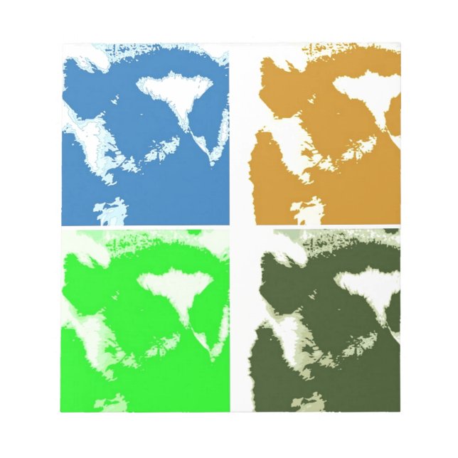 Pop Art Lemurs Notepad (Front)