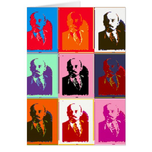 Pop Art Lenin Cards (Front)