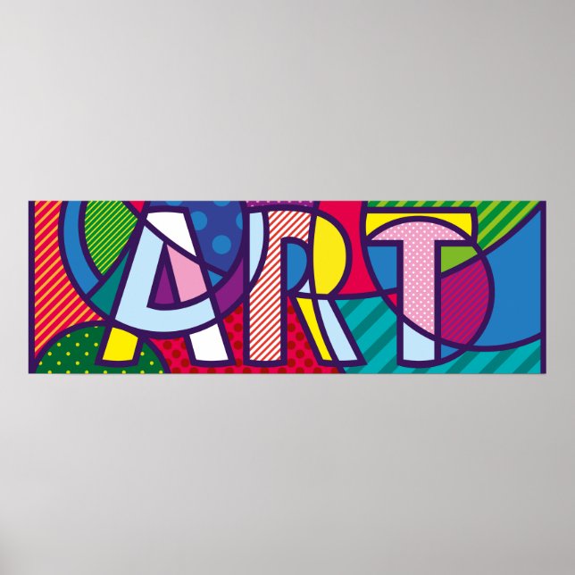 Pop-Art Letters Poster (Front)