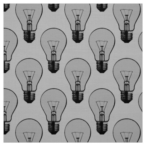 Pop Art Light Bulb Fabric