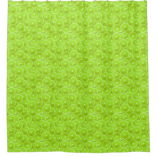 Pop Art Lime Slices Shower Curtain