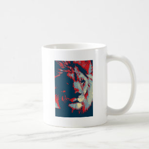 Pop Art Lion Coffee Mug