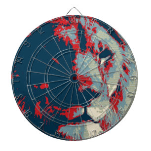 Pop Art Lion Dartboard With Darts