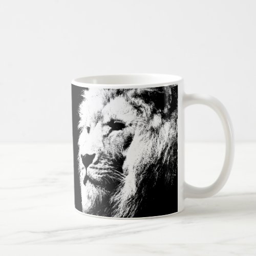 Pop Art Lion Face The King Animals Template Coffee Mug