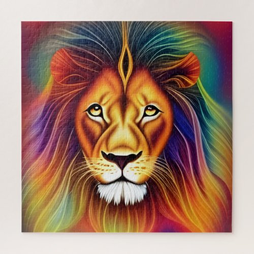 Pop Art Lion Jigsaw Puzzle