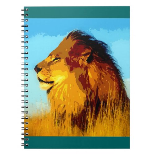 Pop Art Lion Notebook