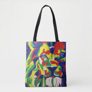 Pop Art Lion Tote Bag