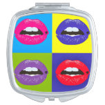 Pop Art Lips Mirror at Zazzle