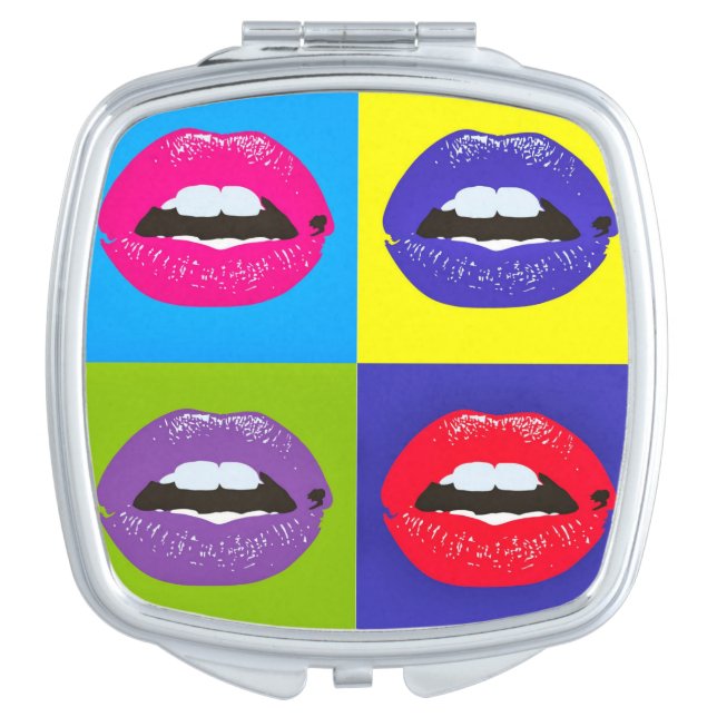 Pop Art Lips Mirror (Front)