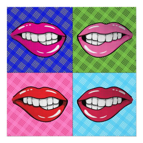 Pop Art Lips Photo Print