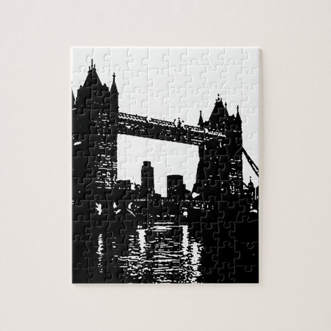 Pop Art London Tower Bridge Jigsaw Puzzle (Vertical)