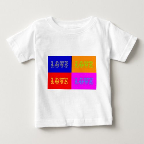 Pop Art Love Baby T_Shirt