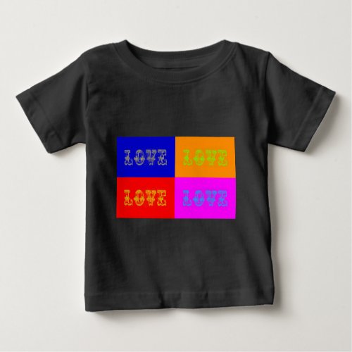 Pop Art Love Baby T_Shirt