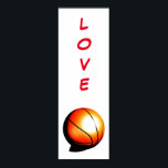 Pop Art Love Basketball Door Poster<br><div class="desc">Sport Motivational Posters Prints - Basketball Photography Computer Art</div>