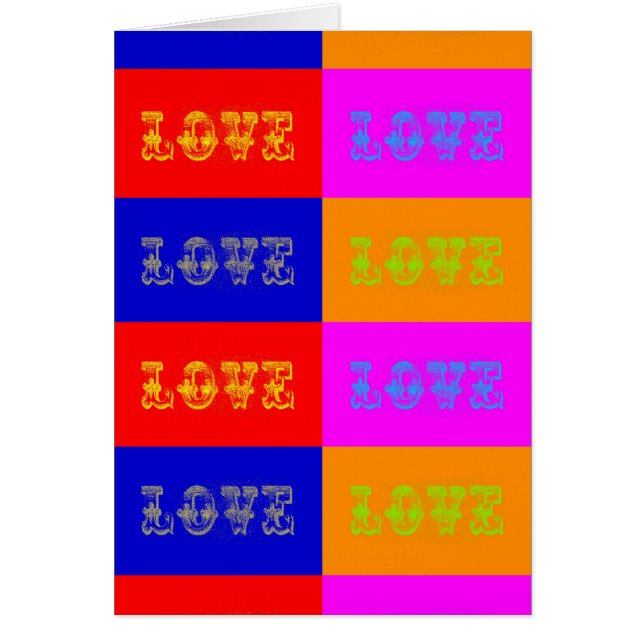 Pop Art Love Cards (Front)