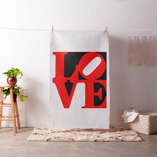 pop art love fabric