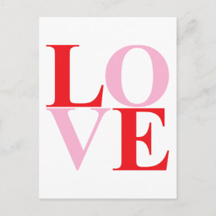 Pop Art LOVE Postcard