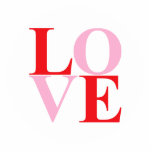 Pop Art LOVE Statuette<br><div class="desc">You cant see this properly, but there is a white round background for this that looks just like the the one with the round black background you can see in my store.This will be a cut out in acrylic of any of the things offered, a pin, keyring, ornament, magnet or...</div>