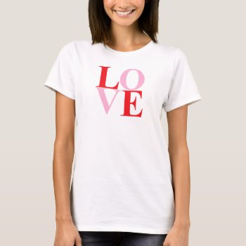 Pop Art Love T-shirt by Ladiebug at Zazzle