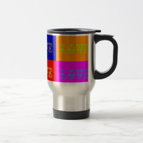 Pop Art Love Travel Mug