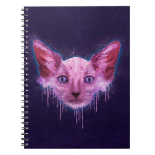 Pop Art Lykoi Werewolf Cat Notebook