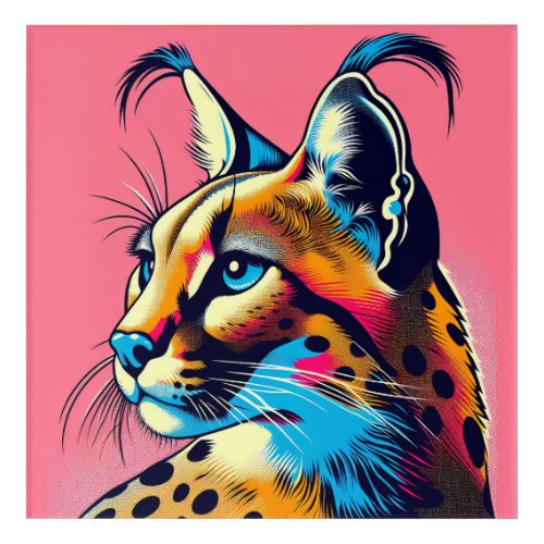 Pop Art Lynx 12 x 12 Acrylic Art