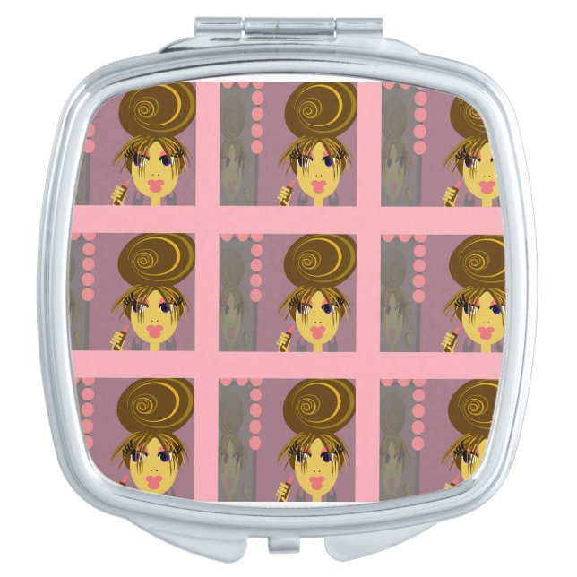 Pop Art Make Up Diva Compact Mirror (Front)