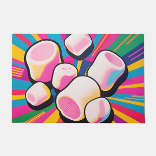 Pop Art Marshmallow Explosion Doormat