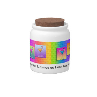 Pop Art MARTINIS CANDY - SNACK - JAR