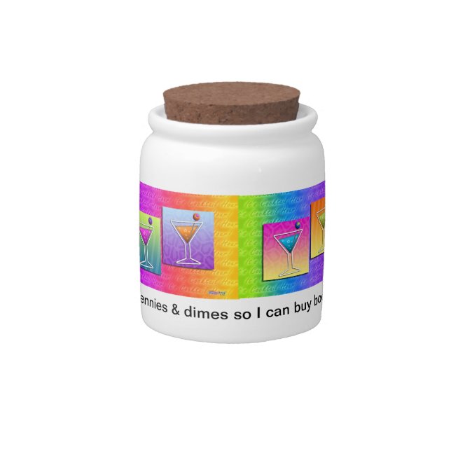 Pop Art MARTINIS CANDY - SNACK - JAR (Front)