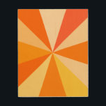 Pop Art Modern 60s Funky Geometric Rays in Orange<br><div class="desc">This hip,  retro 60s-inspired pop art design has psychedelic orange rays / sunbursts shooting out in a geometric pattern. This funky,  minimalist,  ultra-mod design has twelve bright rays in varying shades of orange. It's groovy,  baby.</div>