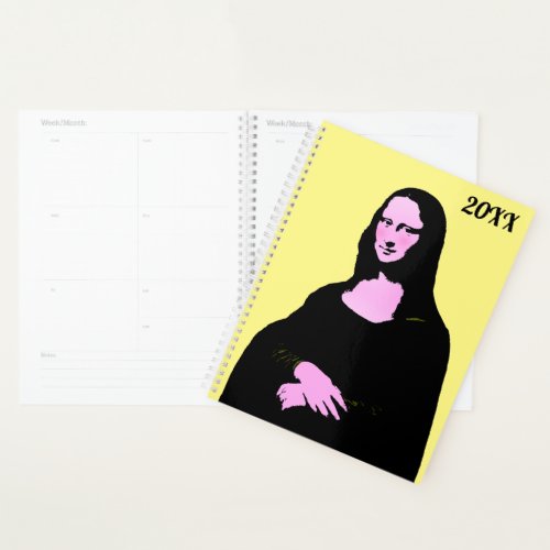 Pop Art  Mona Lisa Planner