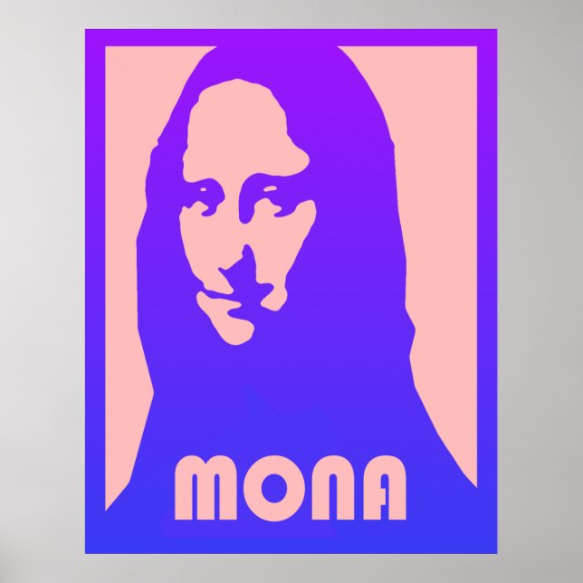 Pop Art Mona Lisa Poster (Front)
