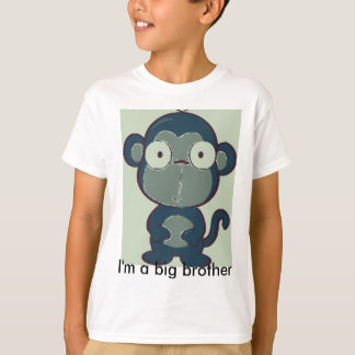 pop-art-monkey-Overbite, I'm a big brother T-Shirt