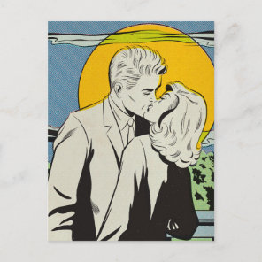 Pop Art | Moonlight Kiss | Postcard