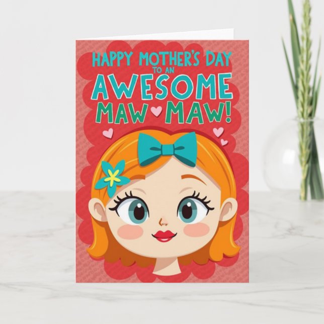 Pop Art Mothers Day Card (Front)