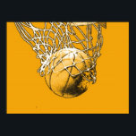 Pop Art Motivational Basketball Poster<br><div class="desc">I Love This Game. Popular Sports - Basketball Game Ball Image.</div>