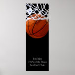 Pop Art Motivational Quote Basketball Door Poster<br><div class="desc">I Love This Game. Popular Sports - Basketball Game Ball Image.</div>