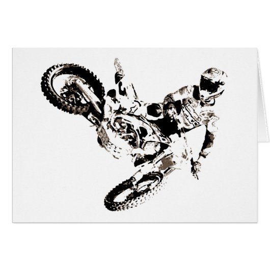 Pop Art Motocross Motorcyle Sport (Front Horizontal)