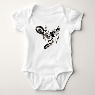 Pop Art Motocross Motorcyle Sport Baby Bodysuit