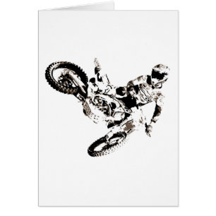 Pop Art Motocross Motorcyle Sport Cards