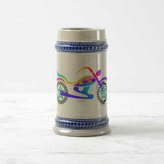 Pop Art MOTORCYCLE BEER STEIN Mug