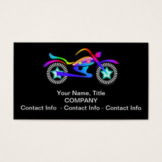 Pop Art MOTORCYCLE Gift Tag or Business Card