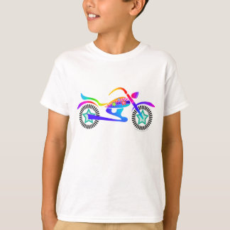 Pop Art MOTORCYCLE Kids Tee Shirt