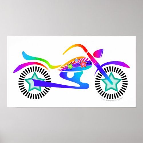 Pop Art MOTORCYCLE POSTER